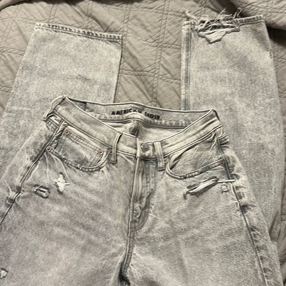 AE jeans never worn grey size 2